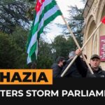 Protesters storm parliament in Abkhazia