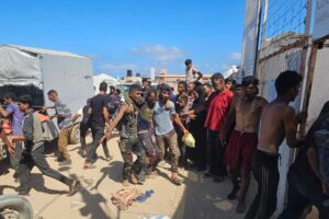 Dozens killed by Israel at aid site in Gaza, children dying of malnutrition