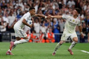 Mbappe rescues 10-man Real Madrid against Marseille in Champions League