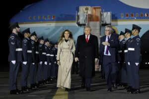 US President Donald Trump arrives in UK for second state visit