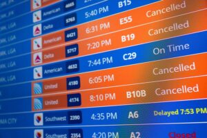 US government shutdown disrupts flights for fifth consecutive day