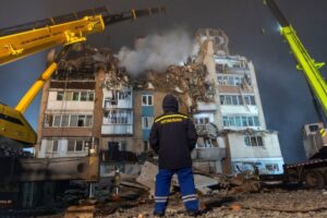 Russian air strikes kill 26 in devastating attack on Ukraine’s Ternopil