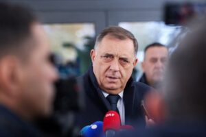 Barred Bosnian Serb leader Dodik’s party wins presidential election