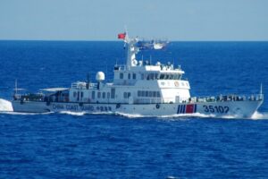 Chinese Coast Guard vessels sail through Japan-administered Senkaku Islands