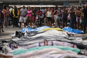 Demonstrators call for governor’s resignation after deadly Rio police raid