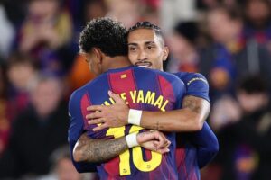 Raphinha scores two goals as Barcelona defeat Osasuna in La Liga