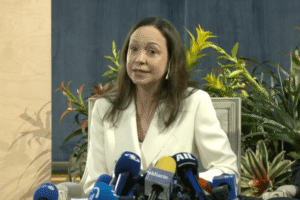 Venezuela’s Machado taunts Maduro government after dramatic exit to Oslo