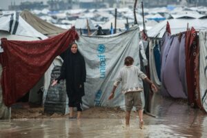 Winter storms worsen Gaza humanitarian crisis as UN says aid still blocked