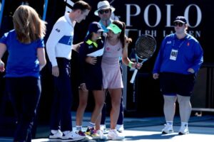 Turkiye’s Sonmez aids ball girl, enters Australian Open second round