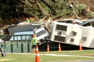 Six missing after landslide hits New Zealand campsite