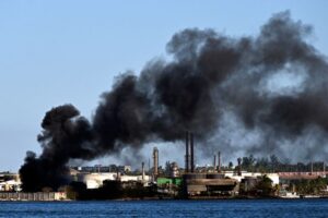 Fire at Havana oil refinery as Cuba’s fuel crisis deepens
