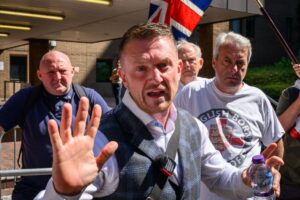 UK far-right activist Tommy Robinson talks up US State Department visit