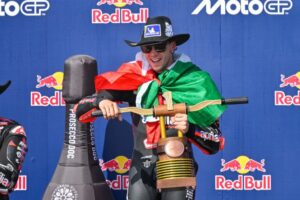 Marco Bezzecchi wins USA MotoGP to extend perfect start to season