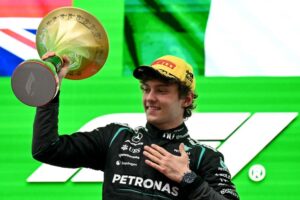 Mercedes teenager Kimi Antonelli wins first F1 in China; Russell second
