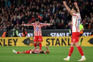 Atletico Madrid reach Copa del Rey final despite 3-0 loss at Barcelona