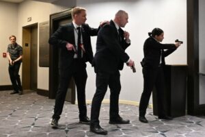 Trump evacuated from White House correspondents’ dinner after shots fired