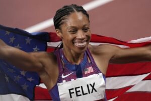 Athletics great Allyson Felix aiming to compete at 2028 Los Angeles Games