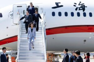 On rare China visit, Taiwan’s opposition leader calls for reconciliation