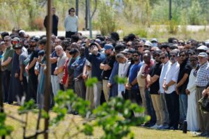 Over 2,000 gather in San Diego to mourn three men killed in mosque attack
