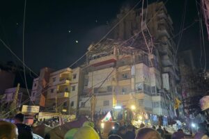 Israel bombs Beirut’s southern suburb as it targets Hezbollah commander