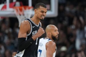 Wembanyama returns, Spurs rout Wolves for 3-2 lead in NBA Playoff series