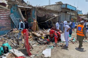 At least nine people killed in explosion at Pakistan market