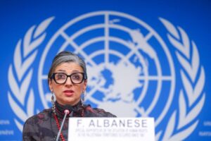 US says it has not changed its stance on sanctioning Francesca Albanese