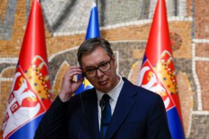 Serbia’s President Aleksandar Vucic says will resign within ‘weeks’