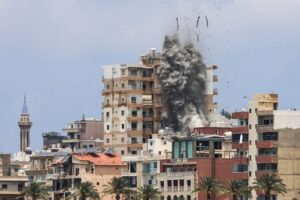 Trump says in ‘final throes’ of peace deal but at least 8 killed in Lebanon