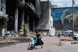 Missile strike kills three in Ukraine as Russia feels war’s economic strain