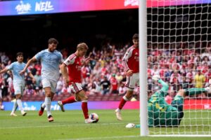 Arsenal cruise to 3-0 win over Manchester City in Community Shield